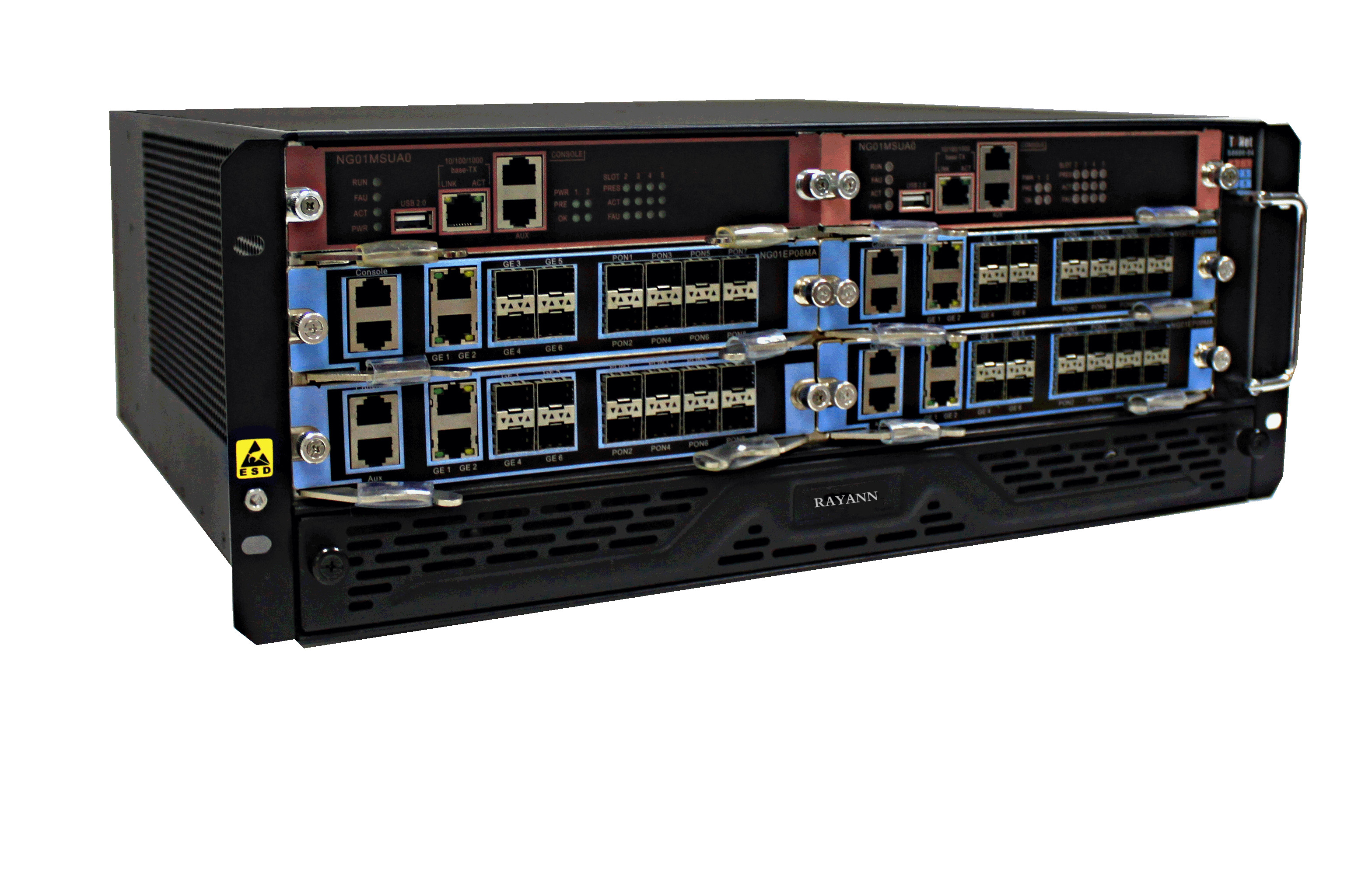 Rya Com 8800-04高密度万兆核心交换OLT