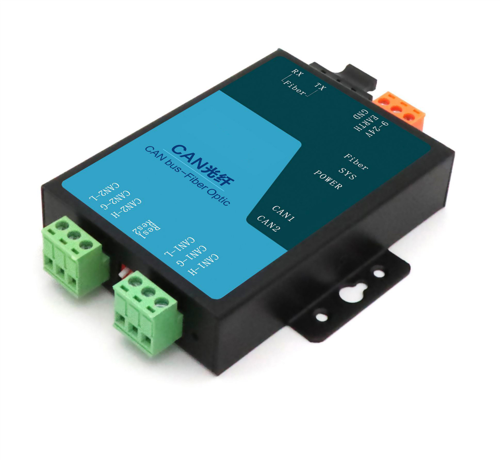 高速智能can光纤转换器can光纤收发器总线式